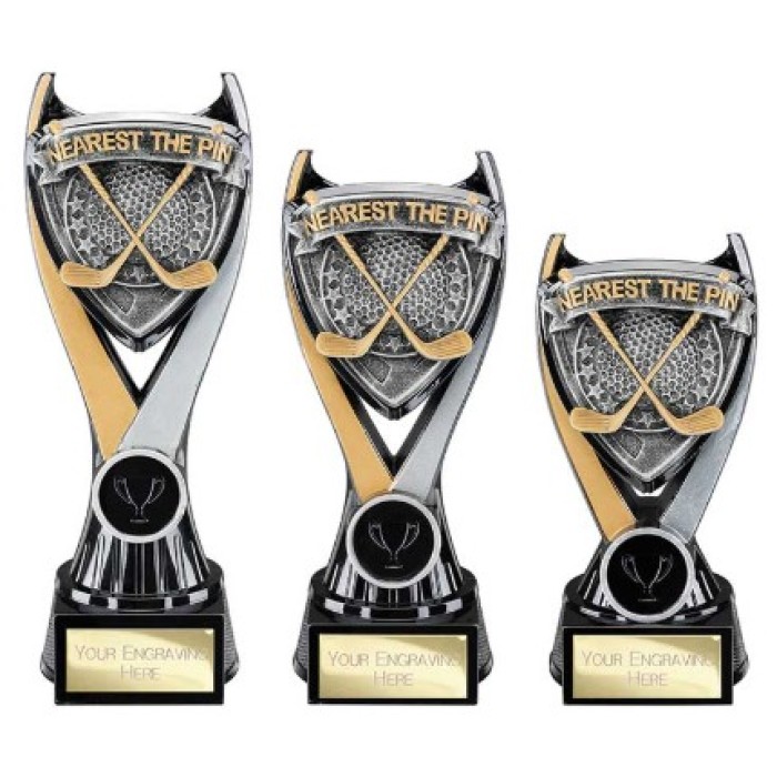 WOLVERINE NEAREST THE PIN GOLF AWARD - 3 SIZES - 16CM TO 20CM